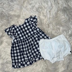 Janie and Jack baby smocked set